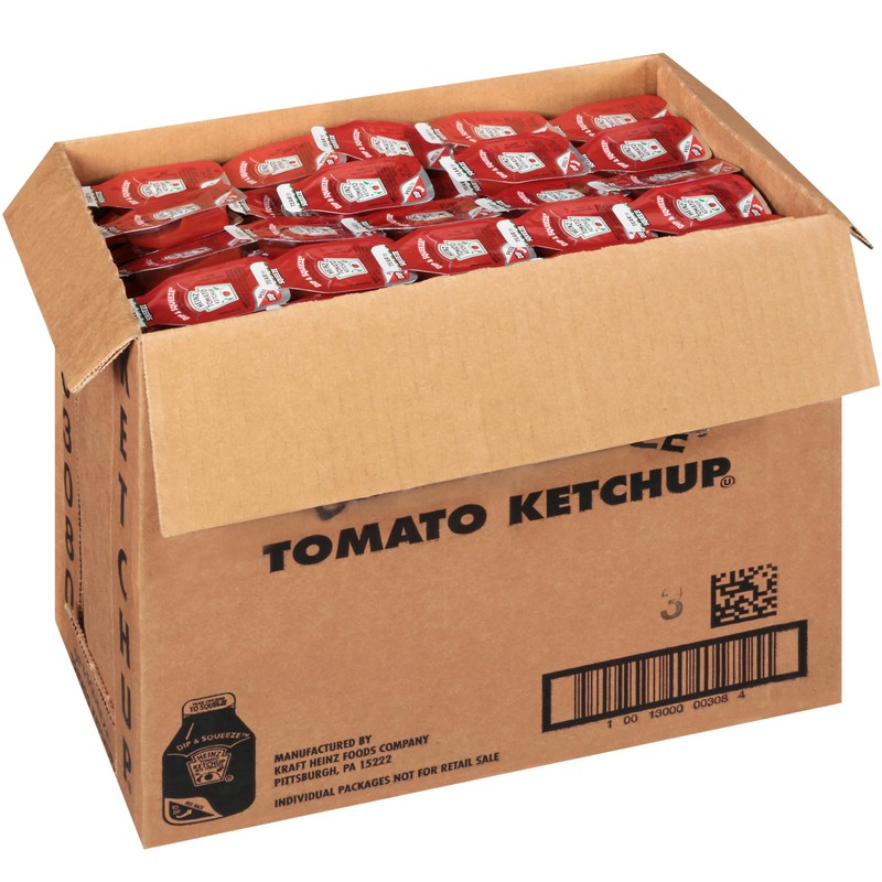 HEINZ Single Serve Ketchup DIP & SQUEEZE Packet, 27 gr.
