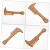 Beavorty Highly Functional Massage Comb Natural Green Sandalwood Perfect for