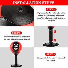 Desktop Mini Punching Bags with Suction Cups, Desk Boxing Punch Ball，Stress Relieving Toys -Funny Gifts for Kids Coworkers and Friends
