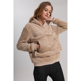 Kei Tomlison Pet Cat Dog Pouch Hoodies Small Animal Carrier – Kitten Puppy Pouch Sweatshirt Kangaroo Pocket Pullover for Women Khaki