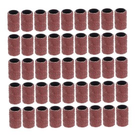 FOMIYES 100 Pcs 80 Nail Polisher Sanding Bands Nail Grinding Bits Manicure Drill Accessory Electric Nail Drills Nail Drill Head Nail Drills Repair Tool Nail Buffer Bands Sand Circle Brown