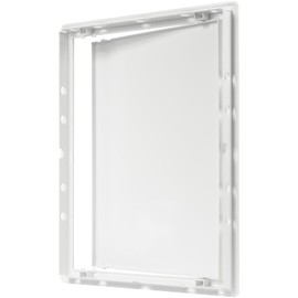 12" x 16" White Plastic Access Panel. Service Shaft Door Panel. Plumbing, Electricity, Heating, Alarm Wall Access Panel for Drywall. Bathroom Services Access Hole Cover. (12" x 16")