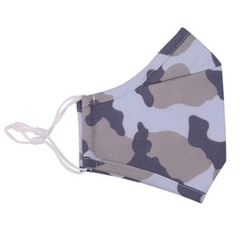 Pack of 1 Kid Face Mask With 2Pcs Carbon Filter, Reusable Face Mask Mouth Face Covering Protection, Cotton Mask Washable & Breathable Face Masks for Daily Use, Light Brown Camouflage