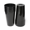 Rolling Sands 22 Ounce Reusable Plastic Stadium Cups Black, 8