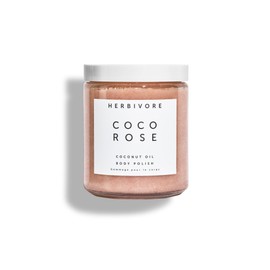 HERBIVORE Coco Rose Coconut Oil Body Polish | Exfoliating Body Scrub with Shea Butter | Smooths & Softens Skin, Plant-Based, Vegan, for All Skin Types, 237 mL / 8 oz