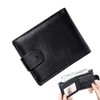 Cartera para Hombre, Carteras Negra para Caballero (Negro)