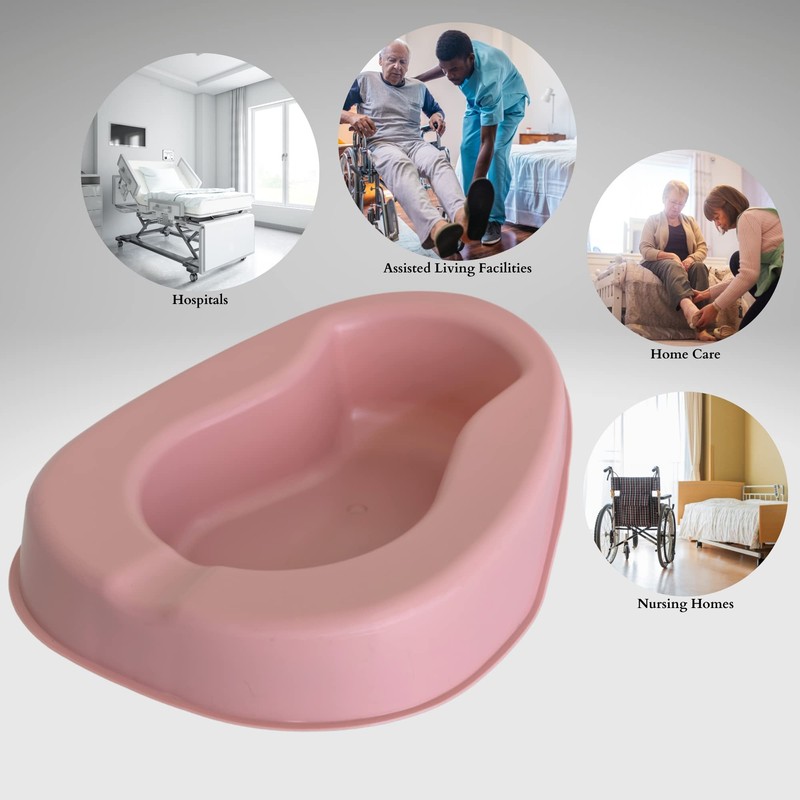 Vakly Bedpan - Smooth Contoured Stackable - Easy to Clean