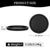 Hanobe Black Round Decorative Coffee Tray Wooden Trays for Coffee
