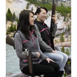 UTG True Huntress Female Sporting Vest, Black/Pink
