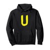 Creative Bold Yellow Letter U - Design Alphabet - Marker