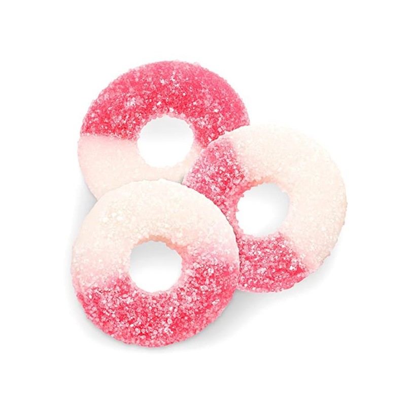 Fruidles Watermelon Gummi Rings Candy, Assorted Fruit Flavors Gummies, Allergy