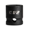 Capri Tools 1/2 in. Stubby Impact Socket, 3/8 in. Drive,