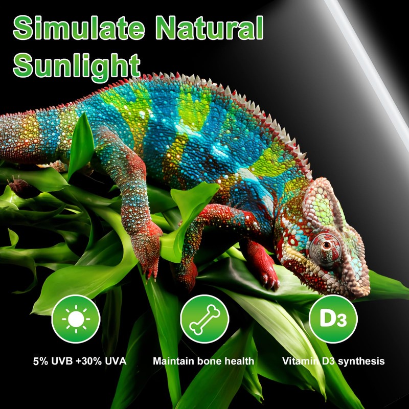LUCKY HERP T8 15W UVB 5.0 Reptile Light, 18inch UVA