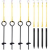 Otoolling Outdoor Volleyball Adaptor Kit with Heavy Duty Ground Stakes