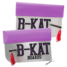 B-Kat Boards Catfishing Planer Boards, Reversible Side Planer, for Trolling, Dragging, Anchor Boat Fishing, Set of 2 Boards, Made in The USA (Purple, Medium Catfish Board)
