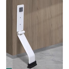 Door Stoppers for Bottom of Door, No Drilling Door Stopper, Door Holder to Keep Door Open, Under Door Noise Stopper, Drop Stops and Easy Install (White)