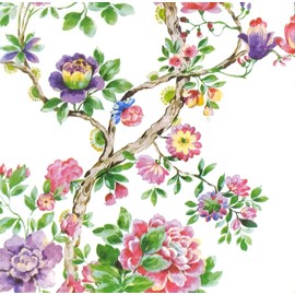 AM Décor - 20 Count Soft 3-Ply Tissue Decoupage Luncheon Paper Napkins -13" x 13" (Unfolded) Japanese Garden