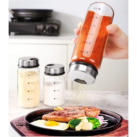 Condiment Bottle, Sugar, Salt Container, Condiment Container, Sugar, Salt Container, Salt and Pepper Shaker, 10.1 fl oz (300 ml)