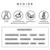 MEGIOR Black Gel Nail Polish 15ML Black Soak Off UV