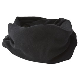 CHARM Mens Organic Cotton Neck Gaiter - Headband Beanie Chemo Hat Hairband Ear Warmer Black x Dark Grey