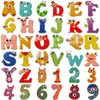 OMDBAGD 36pcs 5D Letter Numbers Diamond Painting Stickers Kits Diamond