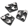 3 x Diamond Grinding Shoes, 16# Black Trapezoidal Diamond Grinder