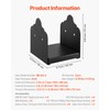 VEVOR 6x6 Post Base 2 Pcs, Inner Size 5.9x5.55 inch