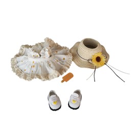 MagiDeal Mini Doll Clothes Hat for Doll with Hat Comfortable Doll Clothes and Accessories Plush Toy Doll Outfit Set for Kids, with shoes