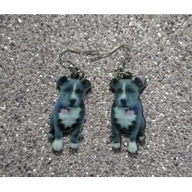 Pit Bull Terrier Dog design 1 lightweight earrings jewelry FREE SHIP Mydogsocks