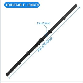 Dream Aurora Adjustable Backpack Chest Strap,Heavy Duty Adjustable Backpack Sternum Strap Chest Belt with Quick Release Buckle and Slide D-Ring for Hiking and Jogging(Black)