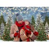 XEYSM 7X5FT Winter Forest Photography Backdrop Christmas Backdrop Snowy Christmas