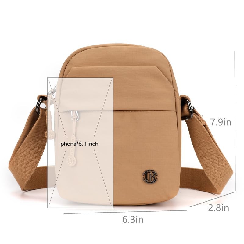 BEFUNIRISE Casual Nylon Crossbody Purse Bag Waterproof Lightweight Shoulder Bag