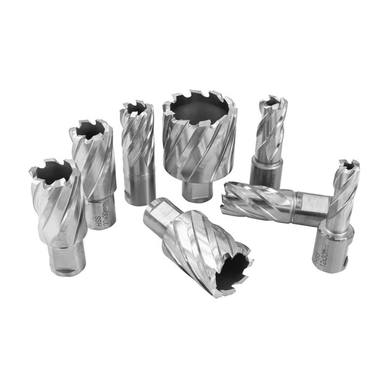 Shank HSS Annular Drill Bit 12-42x30mm TiN Coated Hollow Drill