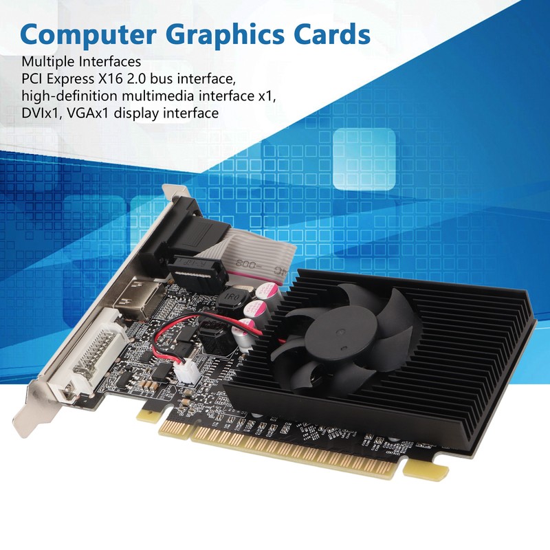 GT210 1G DDR3 64bit Graphics Card Support DVI VGA HD