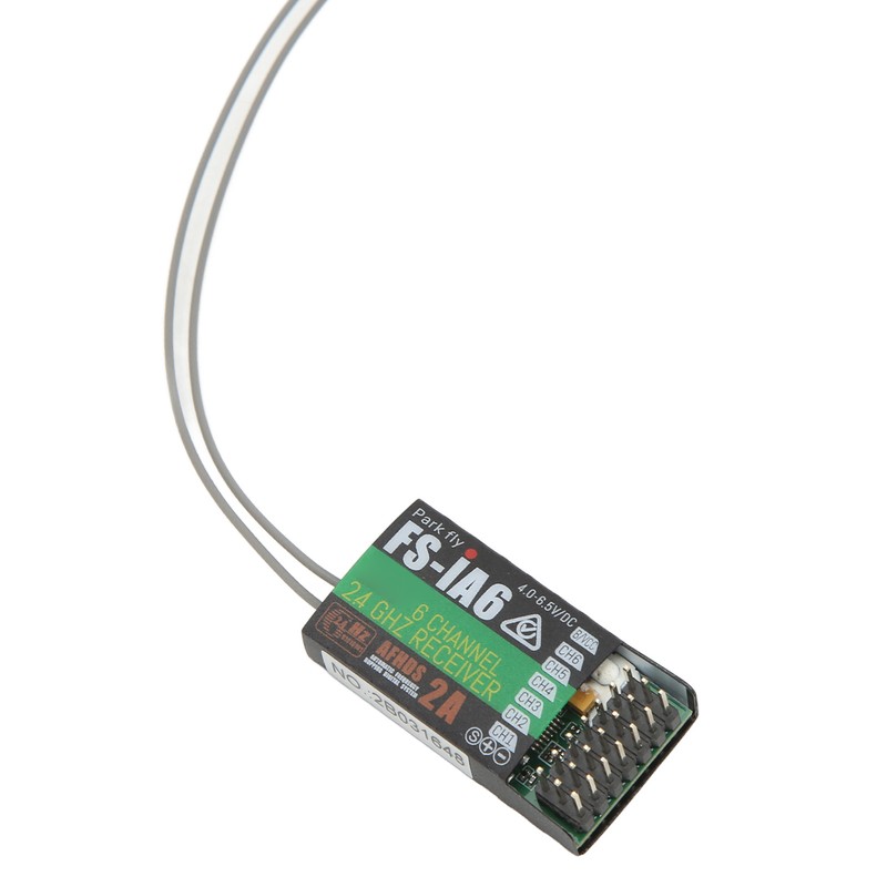 FS IA6 RC Receiver 2.4GHz 6 Channels with Dual Antenna