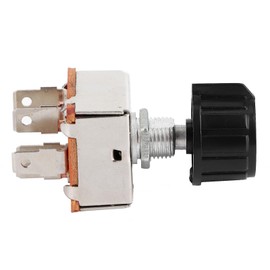 Aramox AC Blower Switch, 12V 3 Speed Air Conditioning Volume Control Universal Rotating Blower Switch