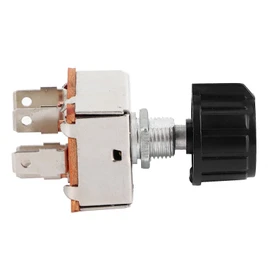 Aramox AC Blower Switch, 12V 3 Speed Air Conditioning Volume Control Universal Rotating Blower Switch