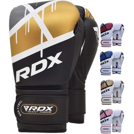 RDX Boxing Gloves for Training and Muay Thai | Maya Hide Leather Gloves for Kickboxing, Sparring | Boxing Gloves for Fight Training, Punch Bag