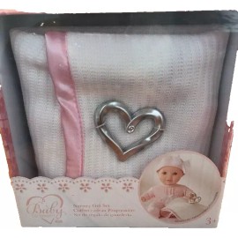 Toys R Us Baby So Sweet Knit Doll Blanket Nursery Gift Set N Gift Box-NEW-SHIP24