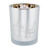 BVB Borussia Dortmund Dortmund Skyline Lantern, Grey, Large Tea Light