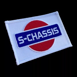 S-Chassis Embroidered Dealer Iron Patch 240sx S13 S14 S15 JDM Nissan Schassis