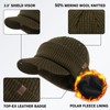 TOP-EX PolarWool™ XL/XXL 50% Merino Wool Peaked Beanie Hat Men