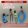3-H Magnet Hooks Heavy Duty 4 Pack Without Drill -