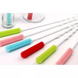좁은입구 실리콘 세척 브러쉬 L-색상랜덤발송 병솔 Narrow Mouth Silicon Cleaning Brush L-Color Random Shipping Bottle Brush [L-Color Random]