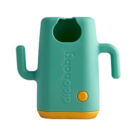 DIDOBABY Didopoucher - Two in One Holder for Baby Food Bag and Juice Stones Anti-Spill - Ergonomic Handles - Safe and Clean Baby Safe Lid - Turquoise
