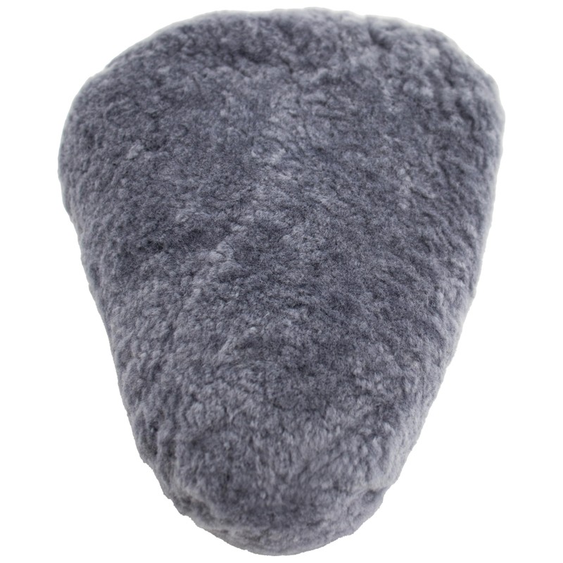Bicycle seat cover saddle cover Sheepskin color grey (FSB B)