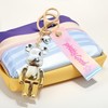 ZOIKOM Cartoon Anime Doll Cool Gradient Bear Keychain Cute Bag