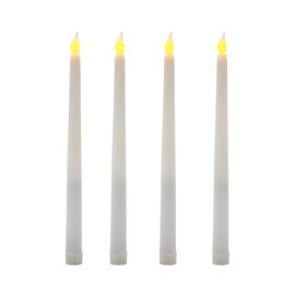 Mikasa LED Taper Candles, Flameless Candles, Set of 4, 11.8 Inch, White