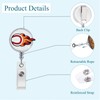 Baseball Badge Reel - Cute Retractable ID Holder for Nurses,