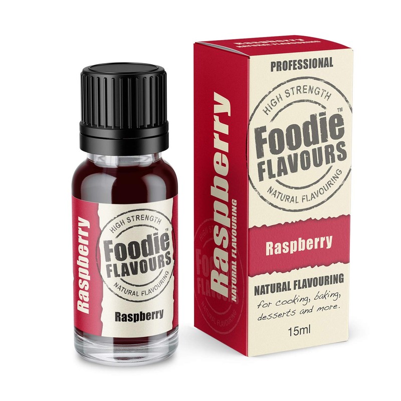 Foodie Flavours Natural Raspberry Flavouring, High Strength - 15ml